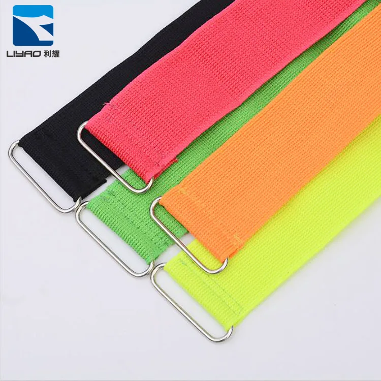 Non-Slip Sewing Elastic Band Heavy Duty Nylon Elastic Tape Hook and Loop Side Band /Strap Customized Colorful Cinch Straps