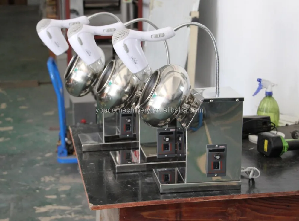 Small stainless steel automatic drum lab coater pan peanut coating machine for sugar candy chocolate belt nuts flour food price - Image 3