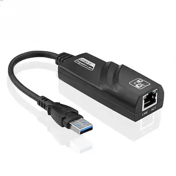 Network Adapter USB 3.0 to Ethernet RJ45 Lan Gigabit Adapter for 10/100/1000 Mbps