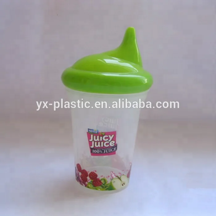 Детские Пластиковые Чашки sippy с соломинкой и ручкой двух