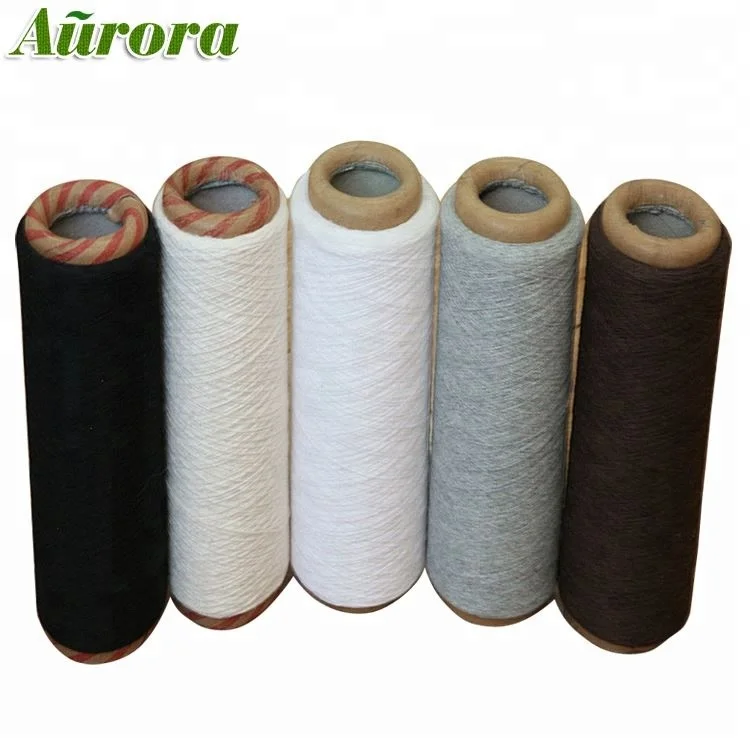 100% Polyester Dyed Yarn  recycled polyester yarn knitting and weaving OE yarn