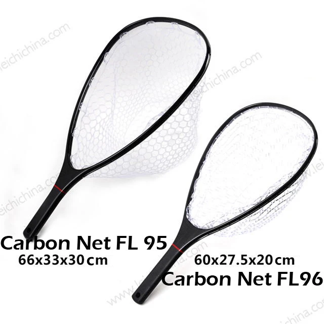 Rubber Fly Fishing Carbon Landing Net: Versatile and Durable