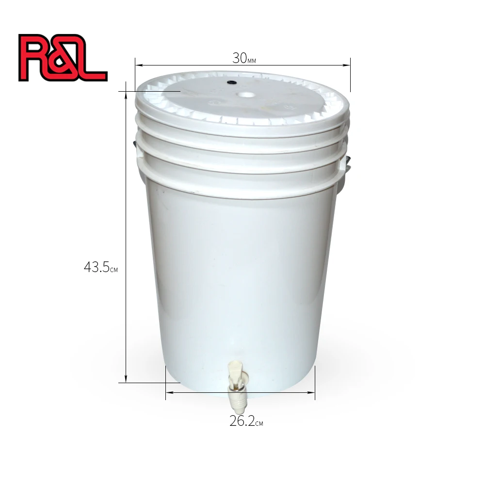 R&l Complete Fermenting Bucket Plastic Bottling Bucket With Lid For