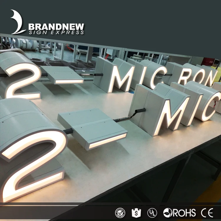 Бренд BRANDNEWSIGN наружный передний Металлический канал 3d буква С trimcap СВЕТОДИОДНЫЙ знак для логотипа