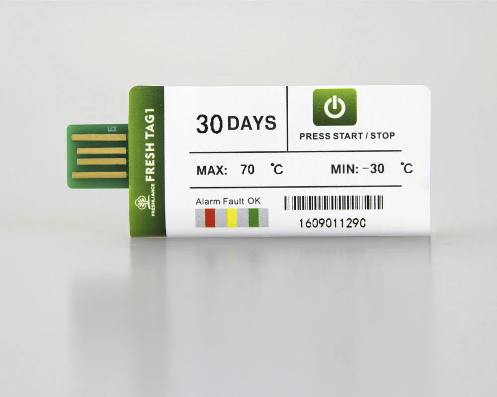 Freshliance Cold Chain Single Use Data Logger Temperature Recorder Usb