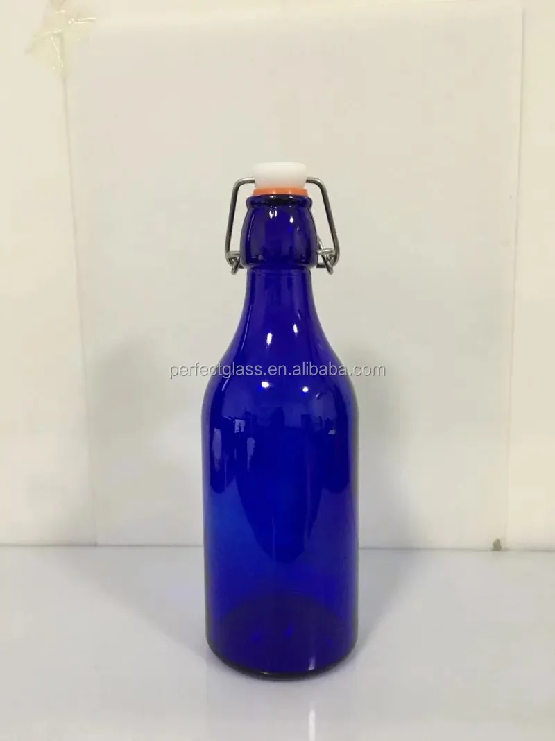 ワイングラスボトル750mlコバルトブルー卸売カスタマイズ