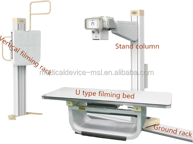 Convenient Ergonomic Multifunctional High Frequency Stationary Digital X Ray Machine MSLHX06 for Sale