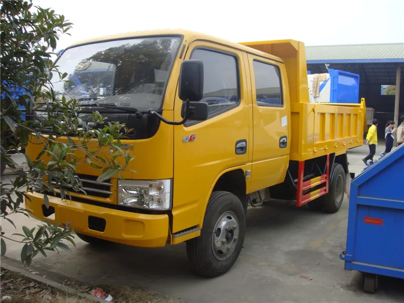 Cheap Crew Cab 3 Ton 4x2 Dongfeng Mini Dump Trucks for Sale