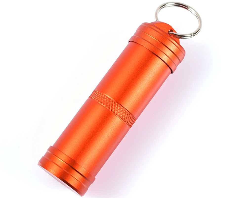 Водонепроницаемый алюминиевый контейнер для таблеток держатель бутылок и лекарств ключей