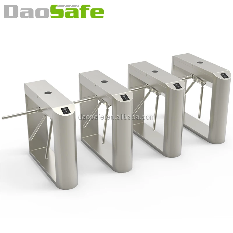 Biometric and RFID Card Reader Three Arms Turnstile for Gym