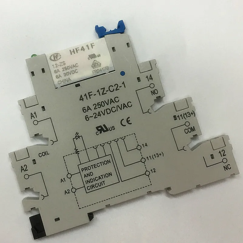 HF41F-012-ZS Base 12vdc Mini Power Relay 24v Relay Ultra-thin Module