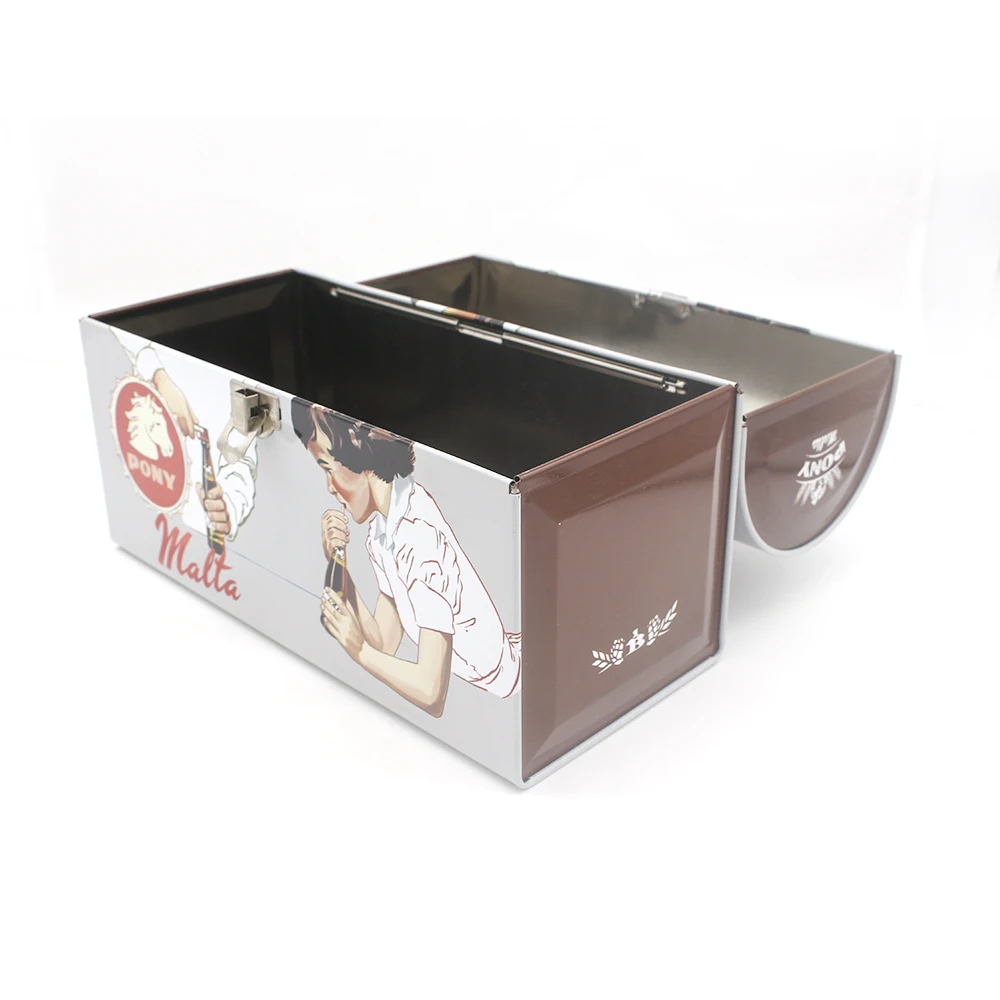 Guangdong индивидуальная пустая большая металлическая ручная Оловянная коробка для инструментов