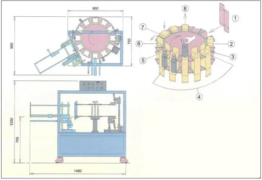 
Горячая распродажа от производителя, вертикальная полуавтоматическая машина для картонной машины для бутылочной блистерной трубки 