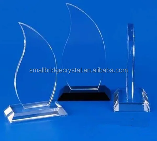 Factory cheap glass trophy for souvenir gift