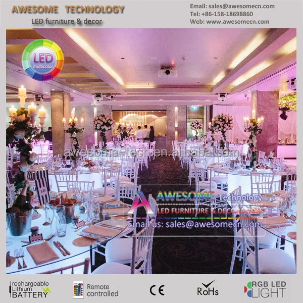 
Светящийся светодиодный стол для событий, свадеб, гостиниц, банкетов 