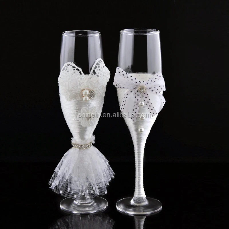 Laceコート乾杯フルート真珠の結婚式のシャンパングラス赤ワイン乾杯ゴブレットガラス Buy Goblet Toasting Goblet Glass Champagne Glasses Product On Alibaba Com