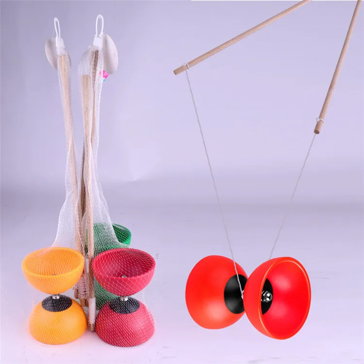Big Bowl Diabolo Metal Sticks String Set Chinese YoYo Juggling Toy Gift Fashion 