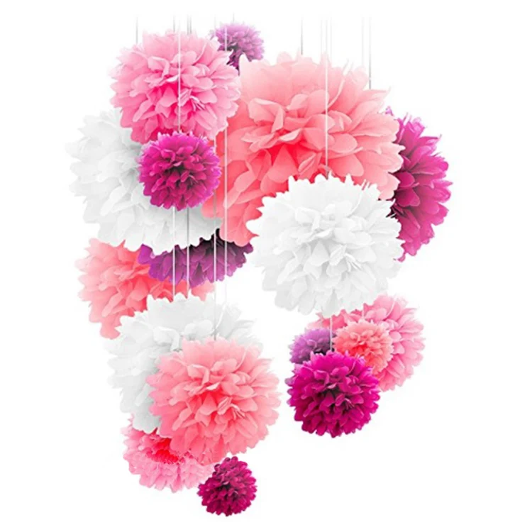 Meilun Art Crafts Purple White Pink Mixed Color Tissue Paper Pom Poms For Wedding Buy Paper Pom Poms Tissue Pom Poms Tissue Paper Pom Poms Product On Alibaba Com