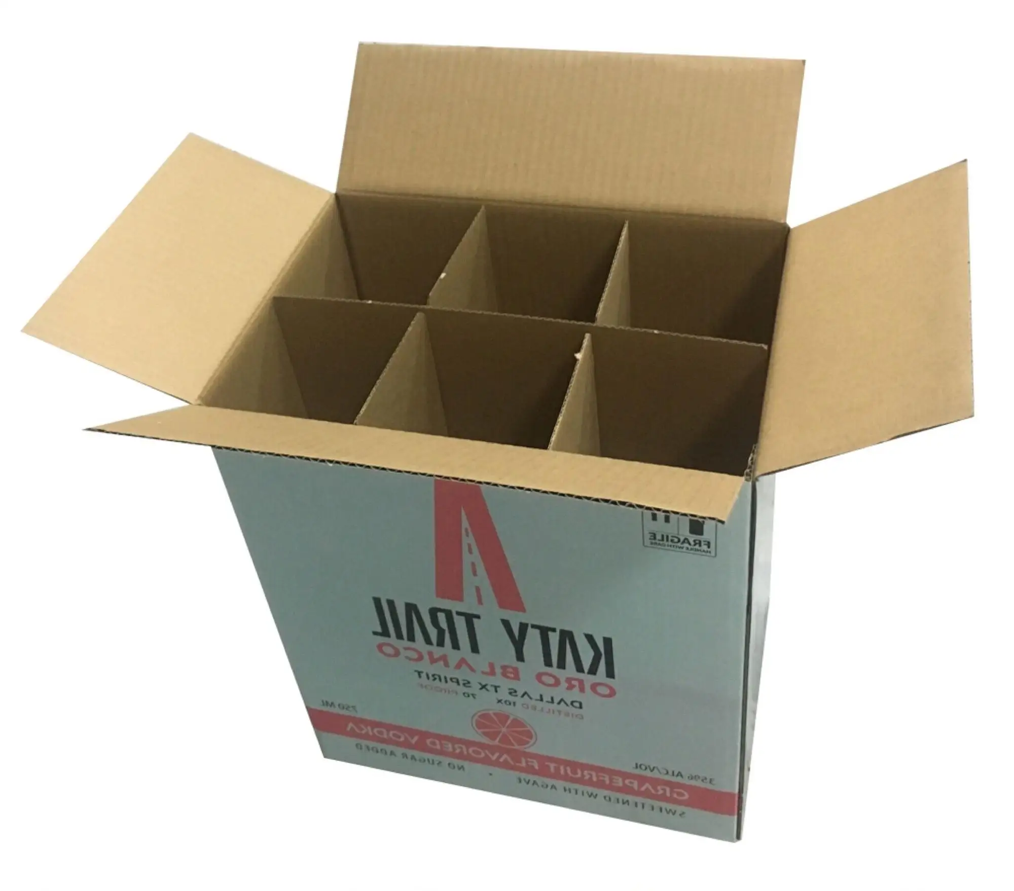 
 Переработанная бумага, 6 бутылок, коробка для вина  