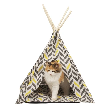 Pet products best selling durable washable portable stylish canvas dog outdoor bed pet tent