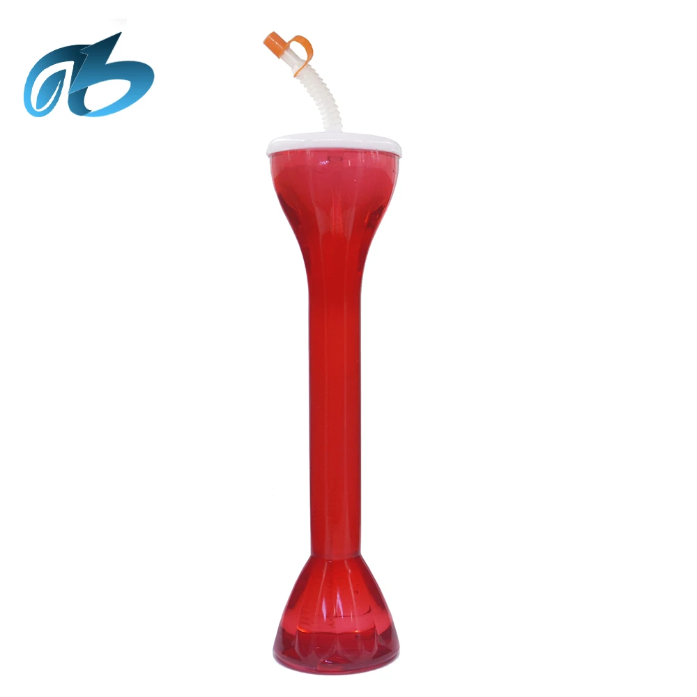 24 унции 500 мл пластиковая кружка для пива с длинным горлышком