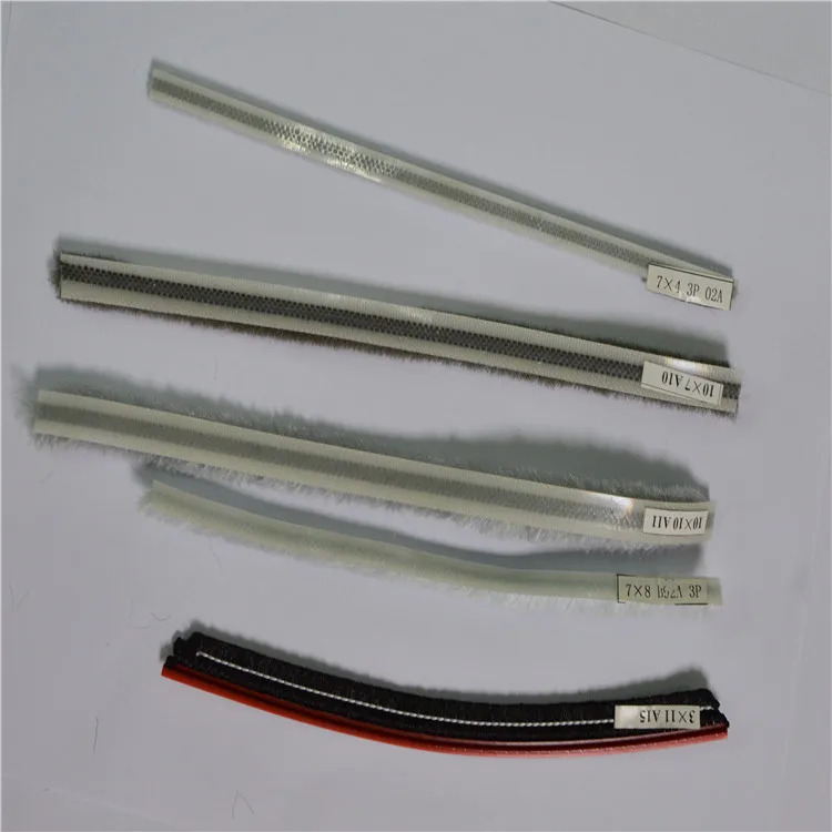 Customizable Plastic Mohair Weather Strip with Fin for Sliding Window Seal