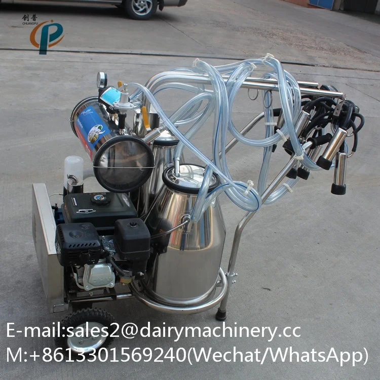 HL-JN08 бензиновый двигатель доильный аппарат для коровы с 250l вакуумный