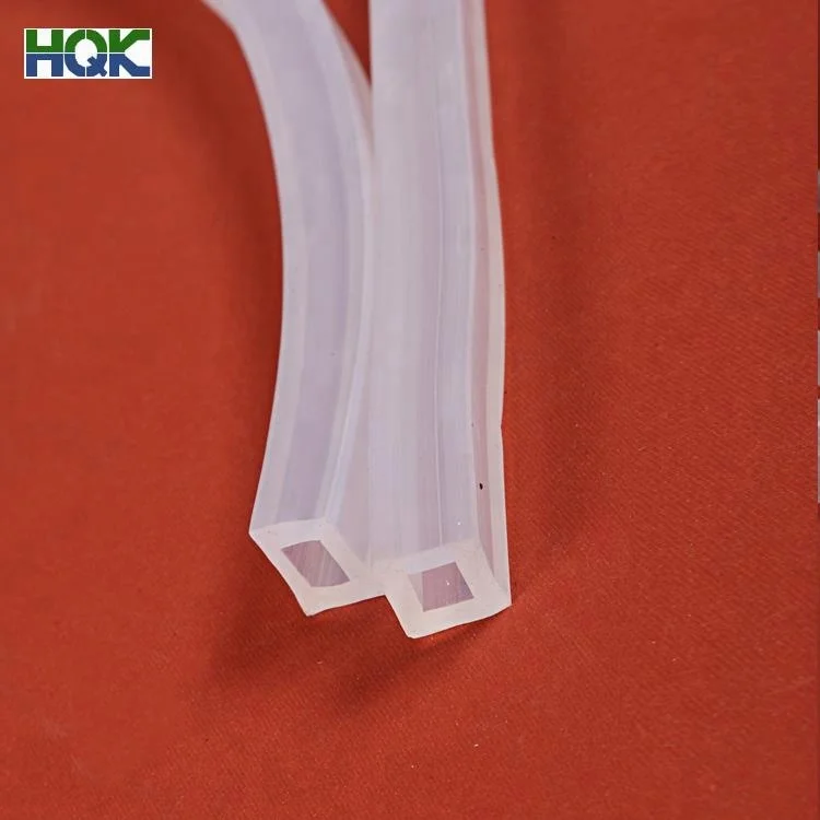 High Quality Transparent Rectangular Silicone Tube for LED Strip