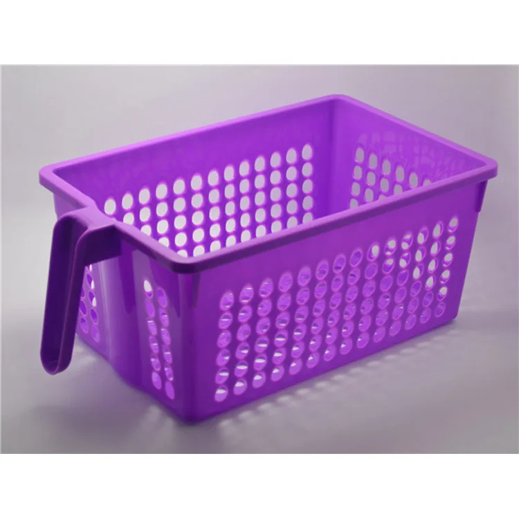 Kitchen Plastic Storage Basket With Handle Rectangle Basket - Buy Plastic Baskets,Small Plastic Baskets With Handles,Rectangle Basket Product on Alibaba.com