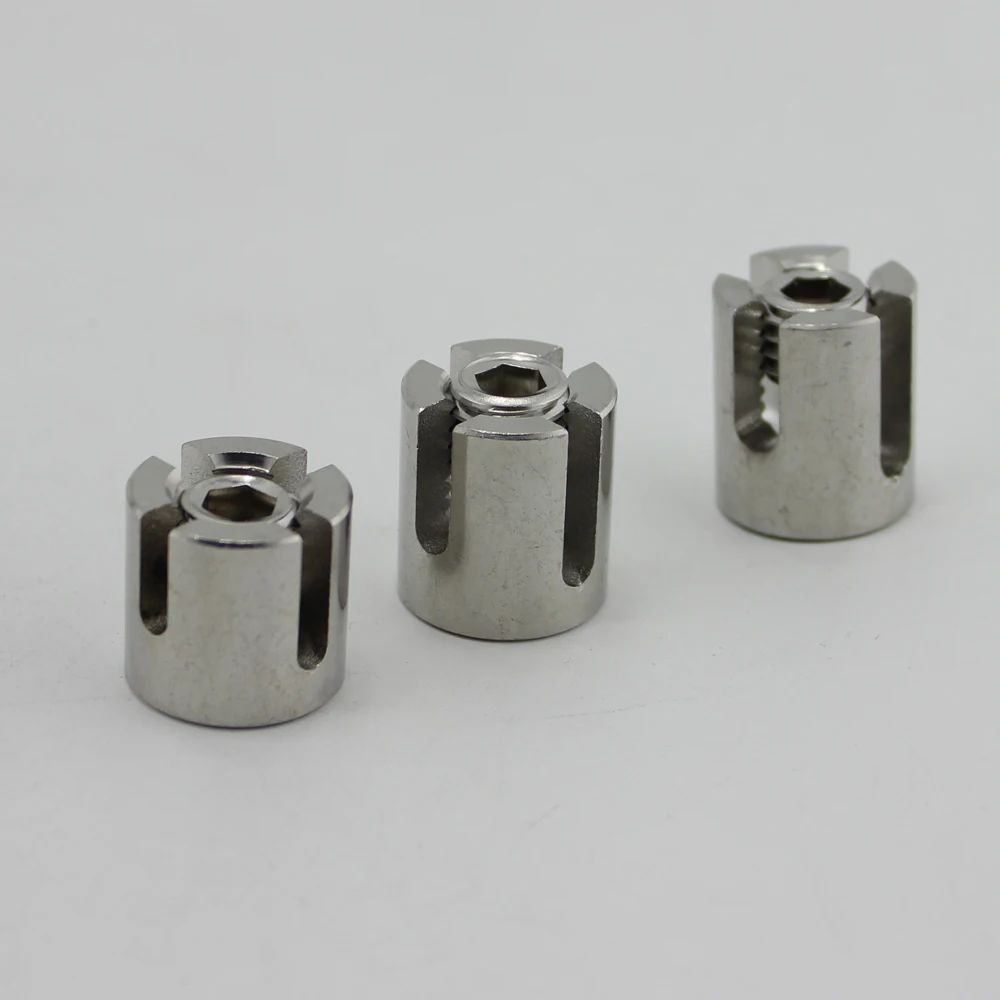 Stainless Steel Adjustable Cucumber Trellises Wire Rope Cross Clip