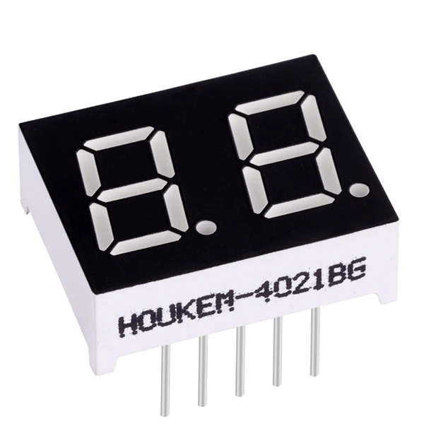 Kem-4021-bsg Common Anode Seven Segment 0.4 Inch Two 2 Digits Led Display