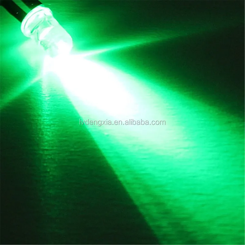 YIXISI 100 Pieces Pre-Wired LED, 5mm LED, Diode Lamp, 12V Pre