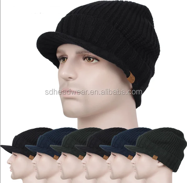 bonnet homme hiver de marque 2015 knitted winter hats for men beanies  knitted hats crochet hat winter unisex cap - AliExpress