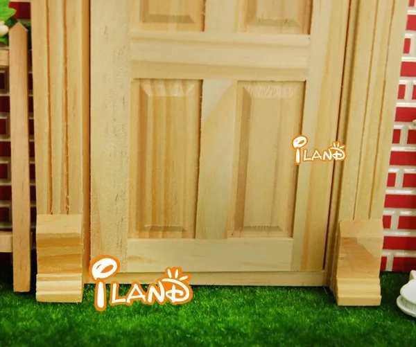 
 Миниатюрные маленькие сказочные двери iland, маленькие двери, деревянная гладкая дверь с зубчатым литером OA011D  