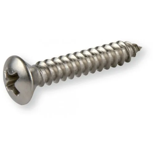 8G X 1 1/4"  Pozi Raised CSK Self Tapping Screws Stainless DIN 7983-50 Pack 