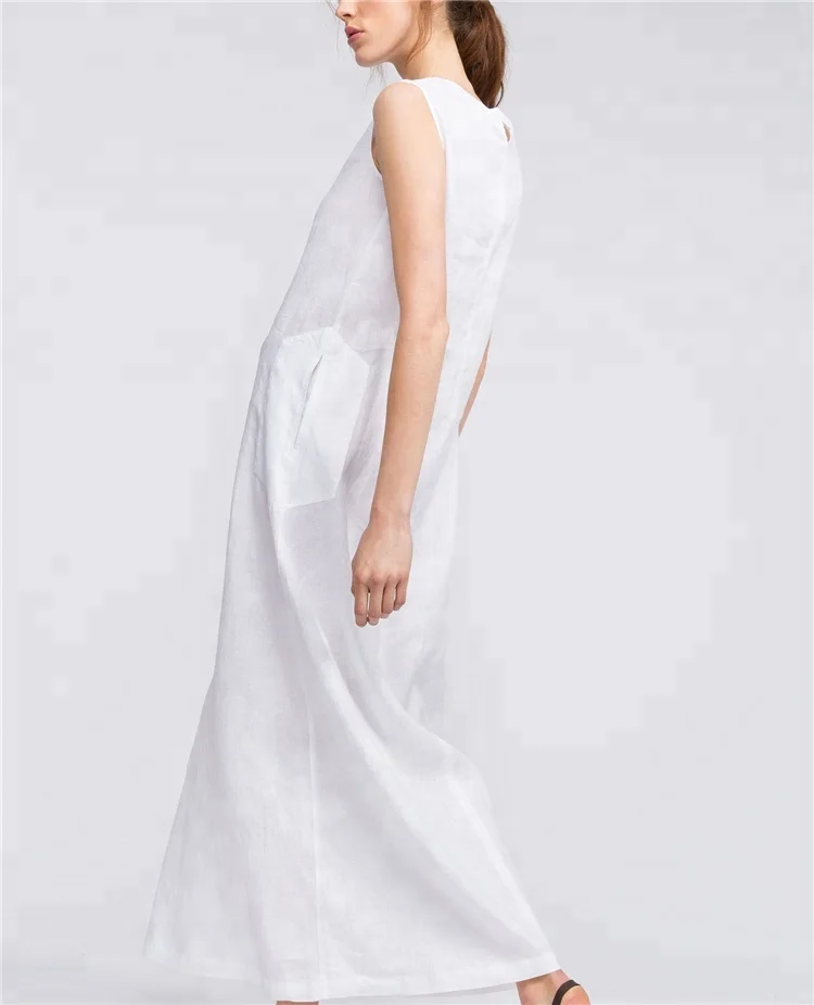 Country Road White Linen Wrap Dress NWT DNKT White Linen Maxi Dress Size L