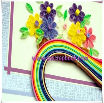 Handmade quilling paper art for DIY birthday cards/paper quilling card