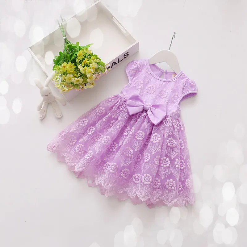 Белые детские платья 3 лет Модное детское платье нарядное платье с милым бантом