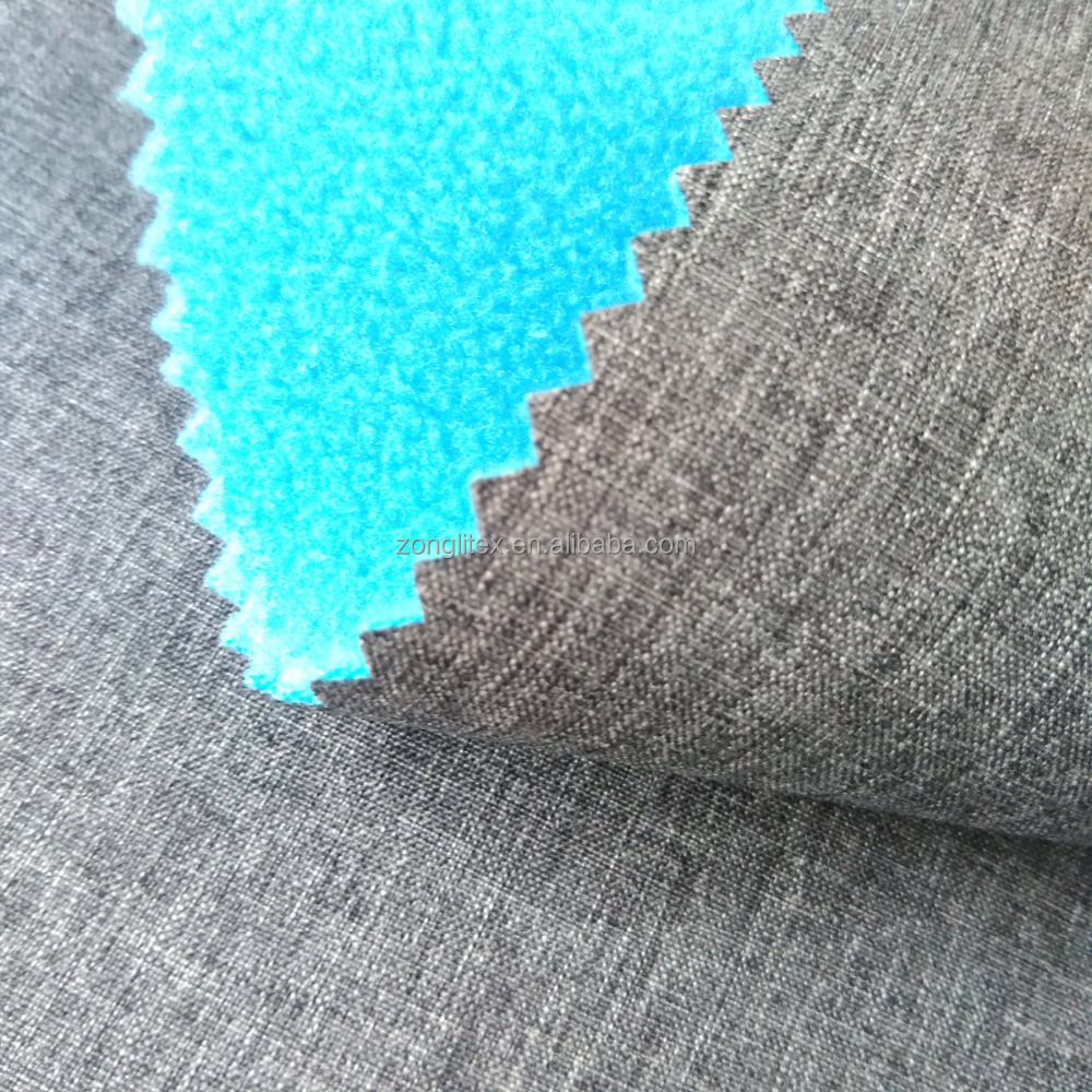 
 3-слойный воздухопроницаемая и Водоустойчивая ткань softshell приполюсная ватка скрепленная  