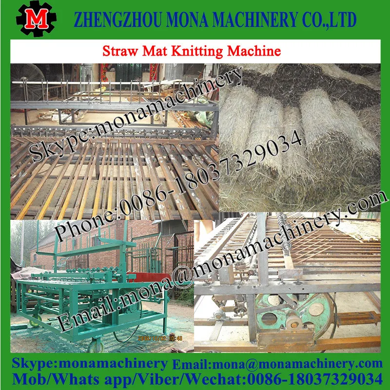 Сельскохозяйственная переработка бамбука/тростника/соломы/травяного коврика ткачества/вязальная машина с высокой эффективностью