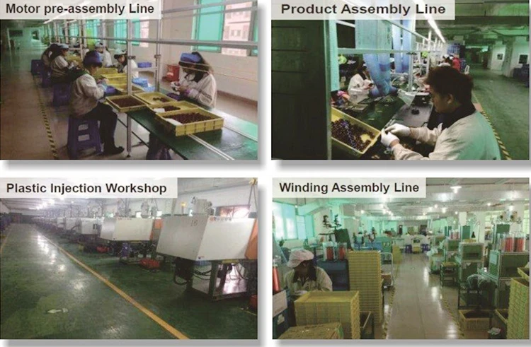 production process of fan