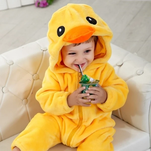 Source Pato amarillo bebé KIGU Toddler Fleece Animal nacido pijama de traje de pieza on m.alibaba.com
