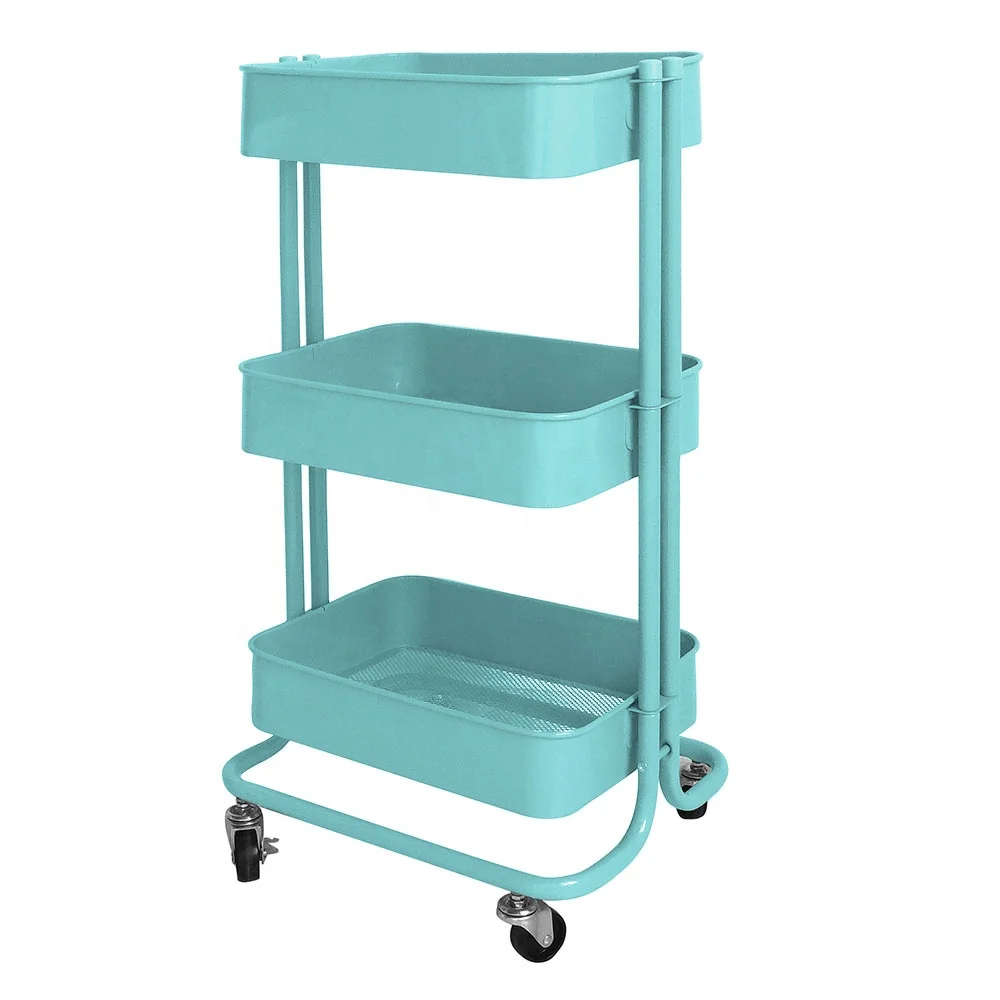 3 Tier Metal Mesh Storage Utility Cart With Brake Caster Wheels Buy Metal Service Cart With Wheels Serving Cart With Wheels Metal Laundry Cart With Wheels Product On Alibaba Com