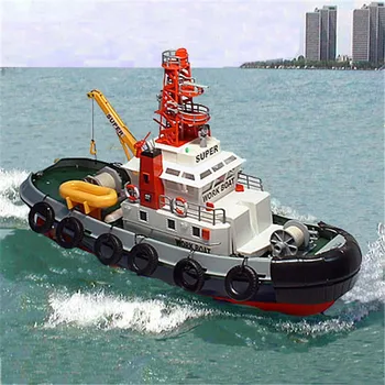 Large size rc toys 3810 remote control fire Seaport Tug Boat