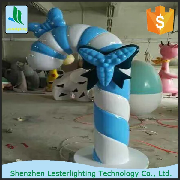 Лидер продаж! Желтый и белый с лентой Конфета украшения из стекловолокна