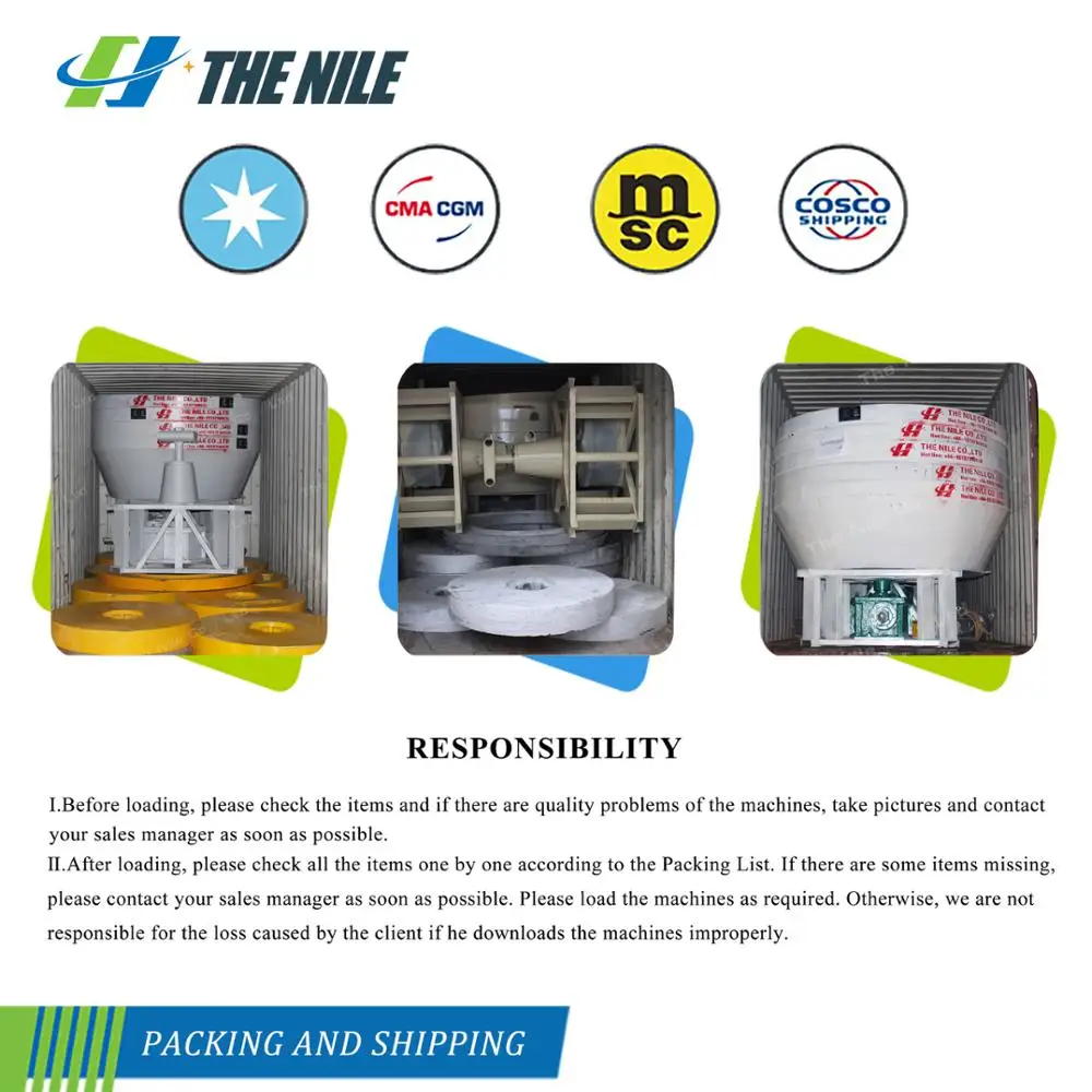 Large Capacity Wet Pan Mill Gold Grinding Machine Edge Runner Mill