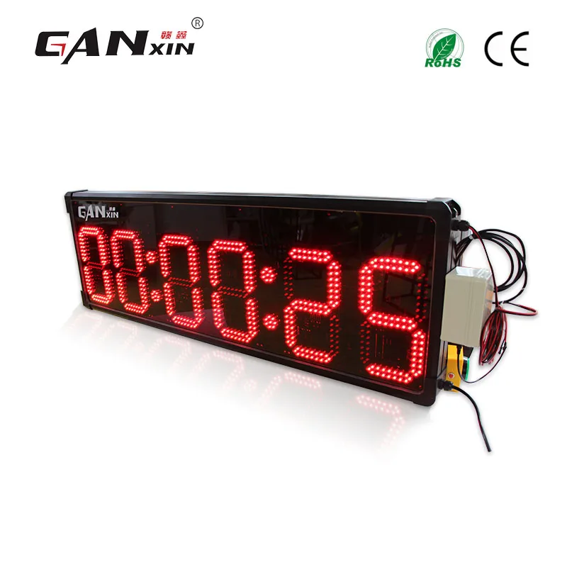 Ganxin 7 Segment 10 Inch Led Display Countdown Outdoor Electronic Timer