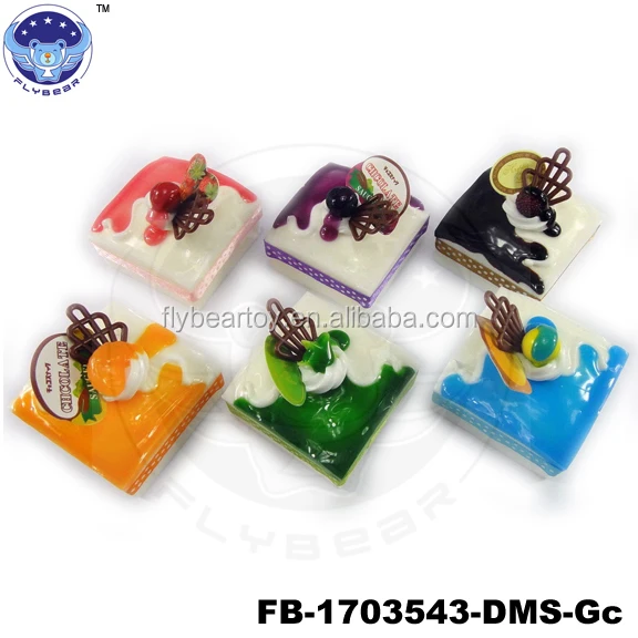 Горячая Распродажа 2018 мусс фруктовый шоколад имитация еды небольшой квадрат торт магниты на холодильник