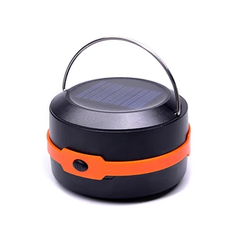 Portable 3 Modes Collapsible Emergency LED Lights Flashlights USB PowerBank Rechargeable Battery Solar Lantern Camping
