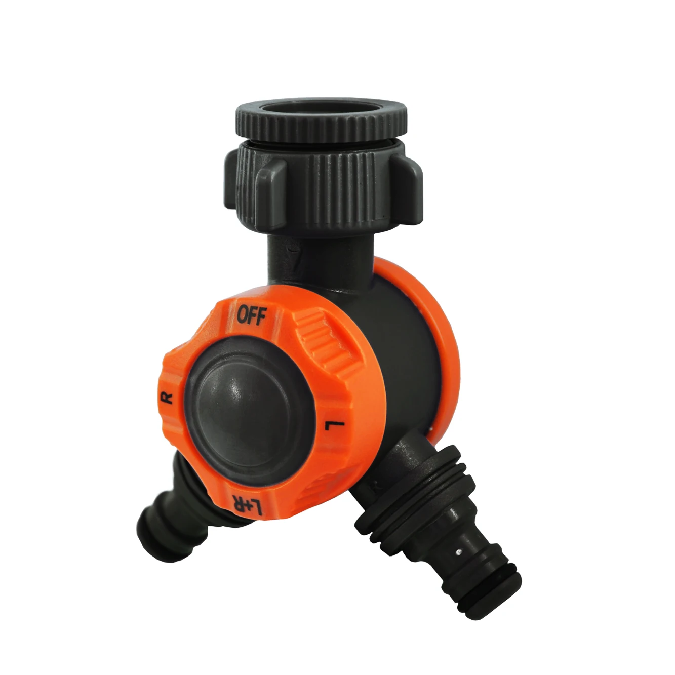 YTX двойной выход для соединения шлангов 1 ''Ez-циферблат 2-полосная водопроводной трубы орошения сада быстрое соединение экономически эффективным Пластиковый черный